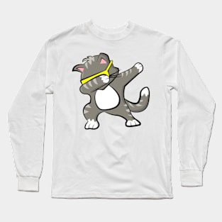 Dabbing cat Long Sleeve T-Shirt